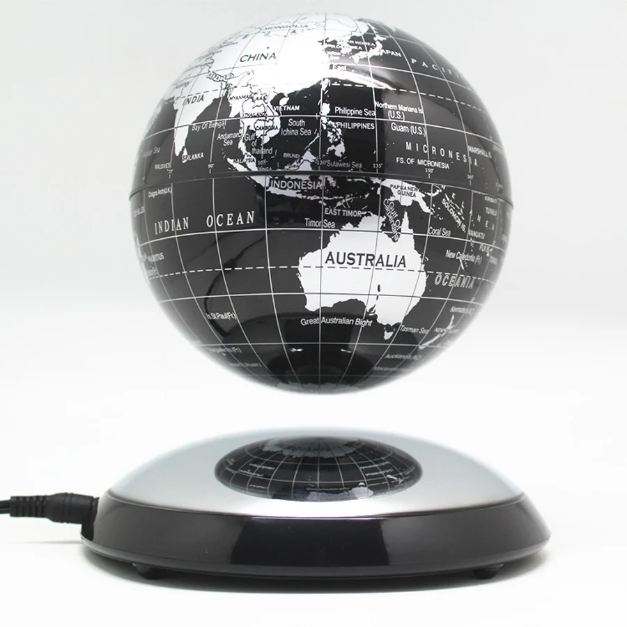 6 дюймовый креативный Магнитный левитационный Плавающий глобус Карта мира