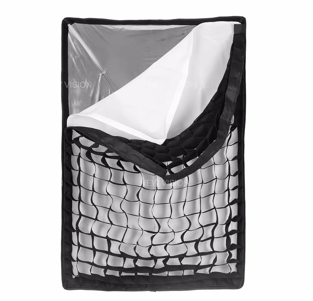 Godox портативный 60x90 см 2"* 35" сотовая Сетка фото-зонт софтбокс Отражатель для Godox Yongnuo Canon Flash Speedlight