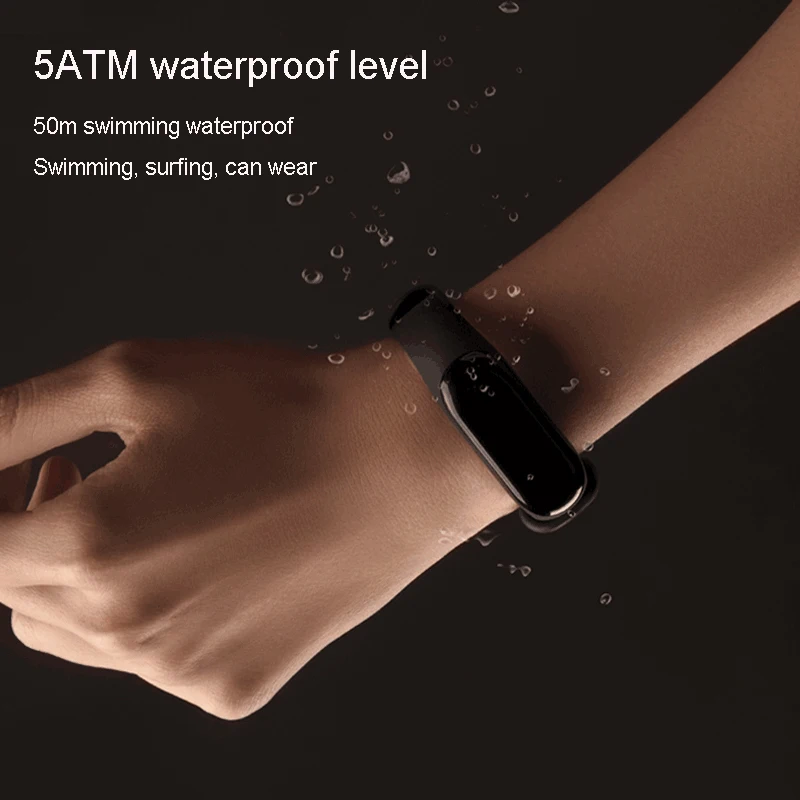 Оригинальный Xiaomi mi группа 3 Группа 2 Smartband OLED дисплей touchpad сердечного ритма
