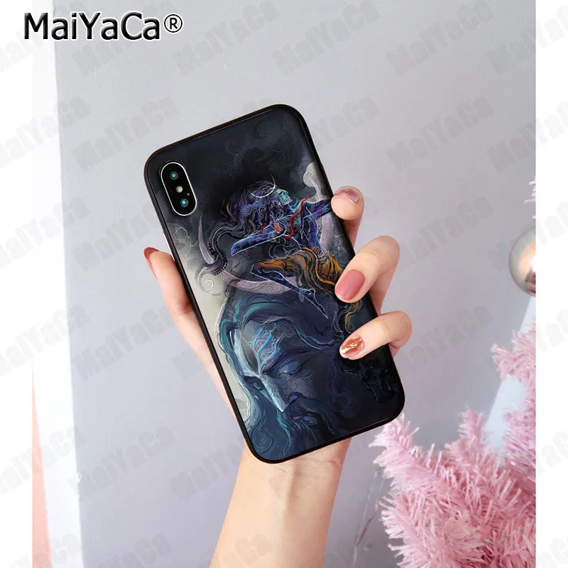 9 MaiYaCa Индия Mahakal Shiva DIY Роскошный Высокий протектор на конце чехол для iphone 11 pro 8 7 66S Plus 5S SE XR X XS MAX XR XS MAX - Цвет: 9
