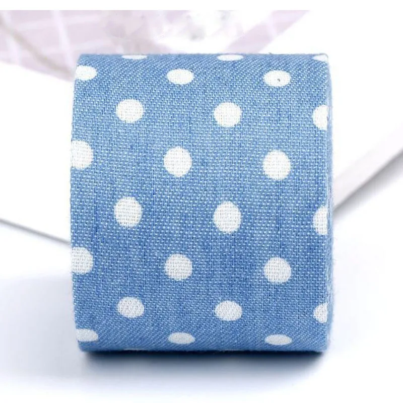 Ковбойские джинсы с бантом для волос 5 ярдов/партия лента принтом в горошек | Дом и