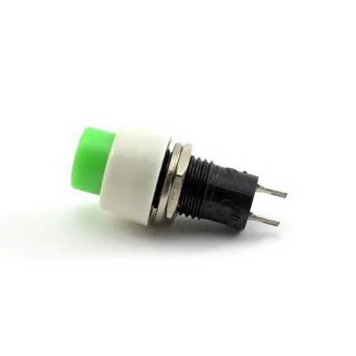 2xgreen Mini 2 контактный круглый переключатель кнопка включения/выключения|power on off