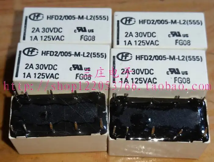 

Реле HFD2 005-M-L2 (555) DS2-L2-5V