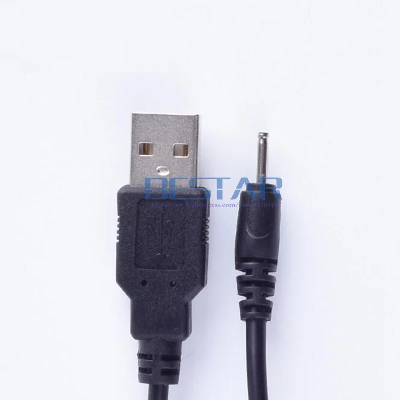Черный штекер питания постоянного тока USB от A до DC 2 0 мм x 6 5 вольт 0x0