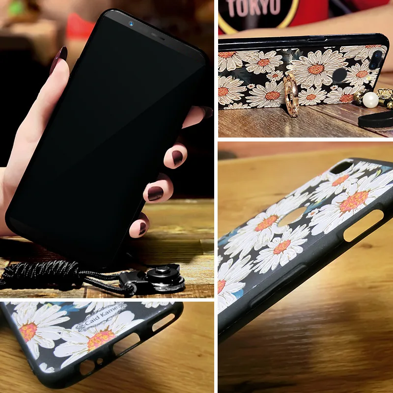 Роскошный чехол для телефона 3D рельефный One Plus 5 5T 6T 1 + tузорчатый плотный с