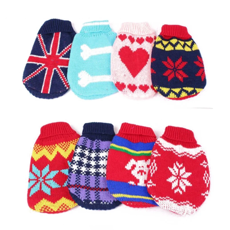 Winter Autumn Pet Dog Clothes Soft Cotton Sweater for Small dogs Warm Cat Clothing Outfit Ropa Perro |