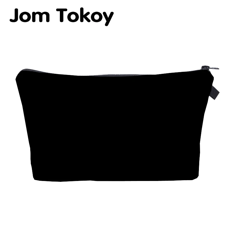 Jom Tokoy косметическая сумка Органайзер чисто черная косметичка модная женская