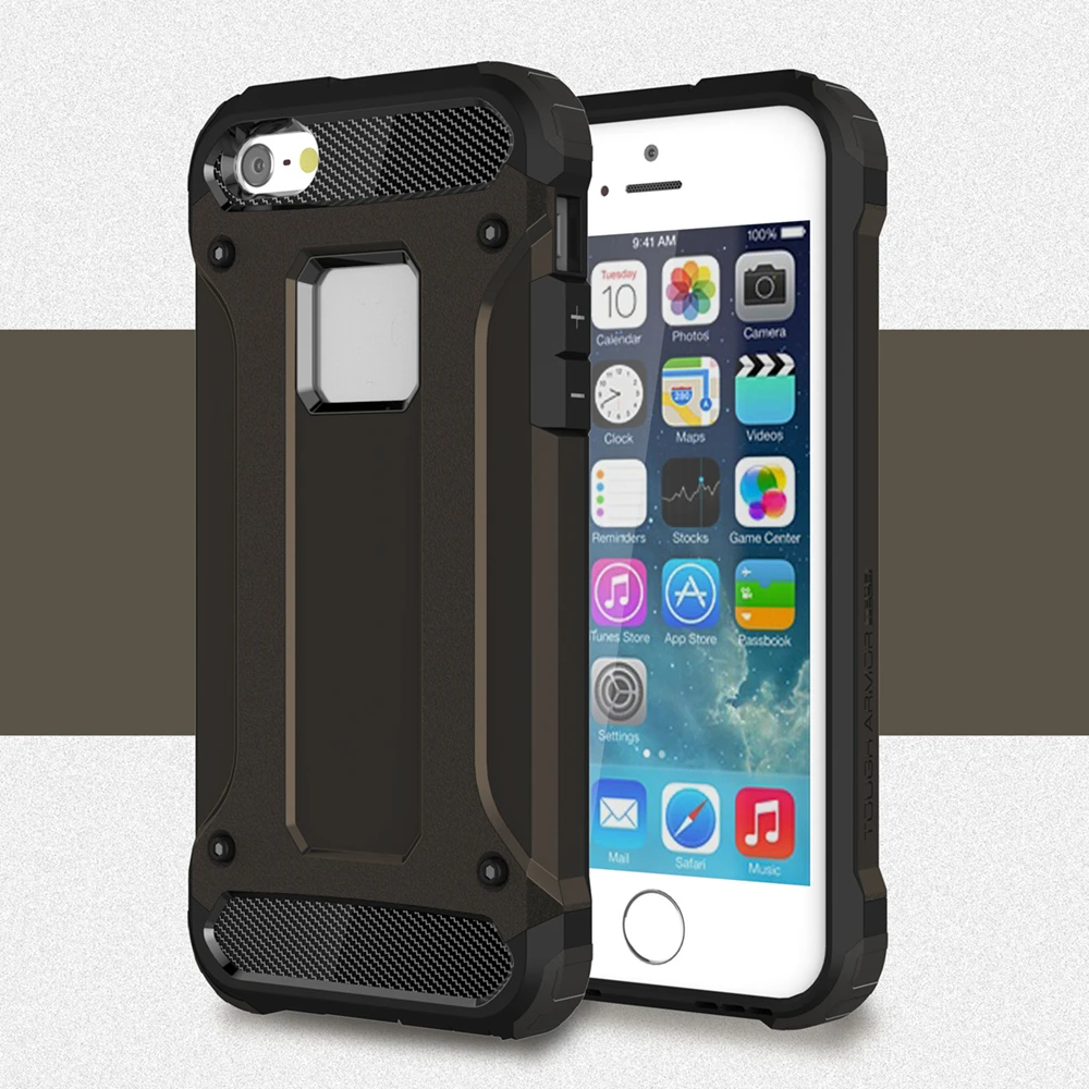 Wolfsay For Cover iPhone SE Case iphone 5 5S Silicone Hard Back Armor 5s Funda Capa&lt |