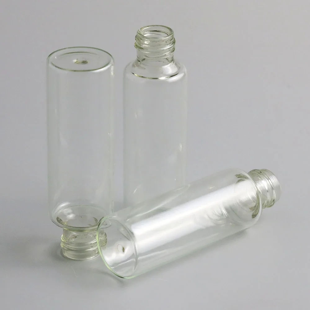 30 x 30ml Clear Glass Perfume Spray Bottle Vial Women Cosmetic Containers Refillable Plastic White Black Cap | Красота и здоровье