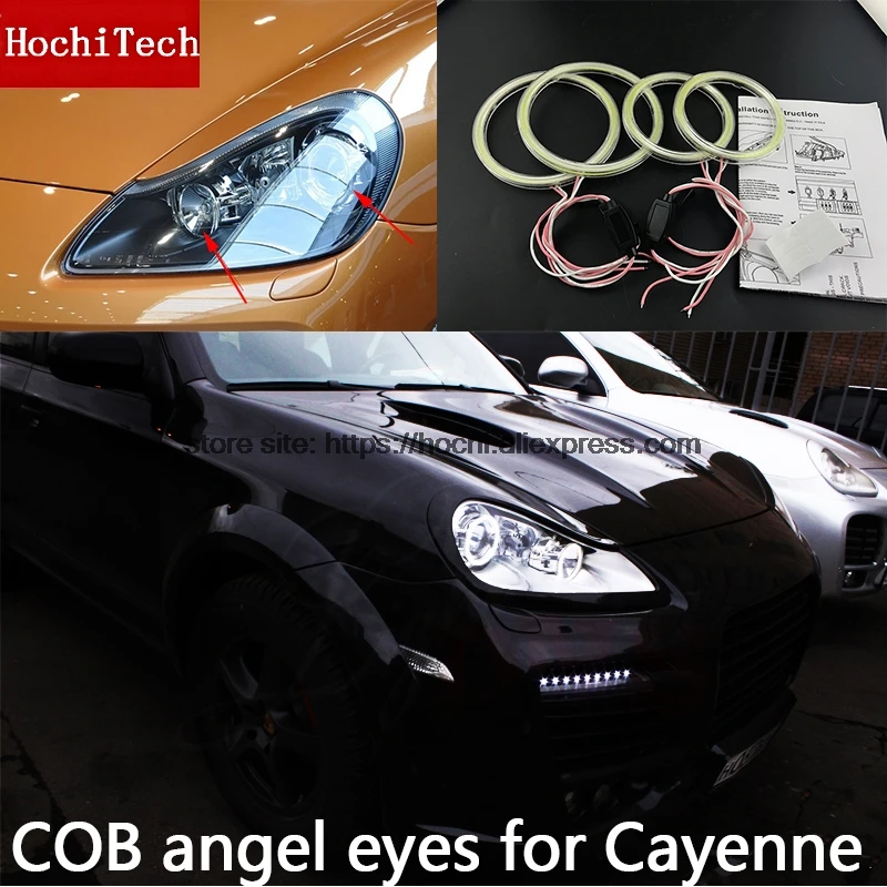 

High Quality COB Led Light White Halo Cob Led Angel Eyes Ring Error Free for Porsche Cayenne 2007 2008 2009