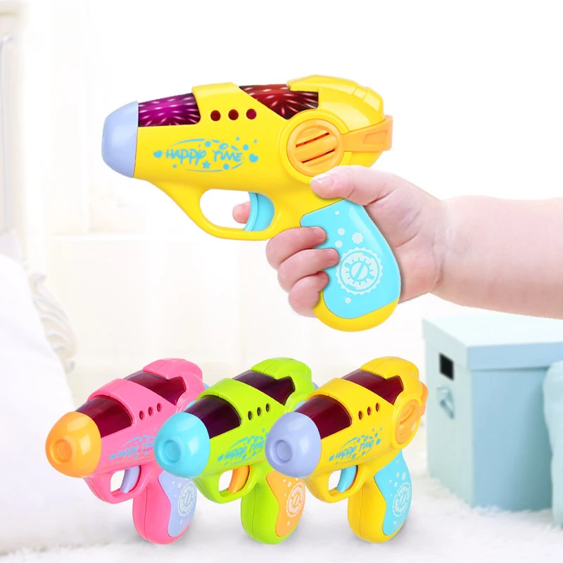 Children's Toys Electric Gun Pistol Luminous Toy Music Audio Interactive Game Baby Birthday Gift | Игрушки и хобби