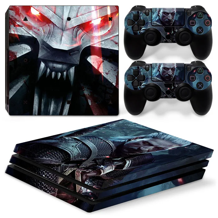 Виниловые наклейки на кожу для sony PS4 Pro консоли и 2 контроллеры наклейки игровых аксессуаров кожи Стикеры - Цвет: TN-P4PRO-1028