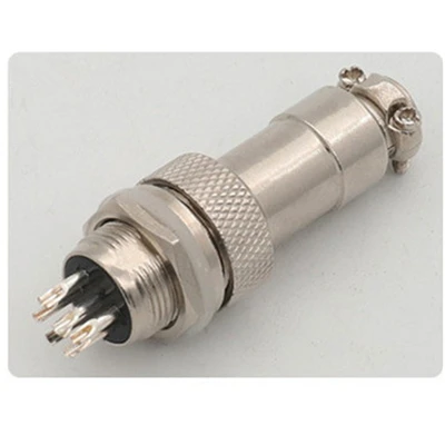 GX12-6 1 комплект GX12 авиации круговой разъем 2/3/4/5/6/7 контактный мужской и женский 12 мм L88-93 круговой авиационный разъем провода Панель - Цвет: GX12-6