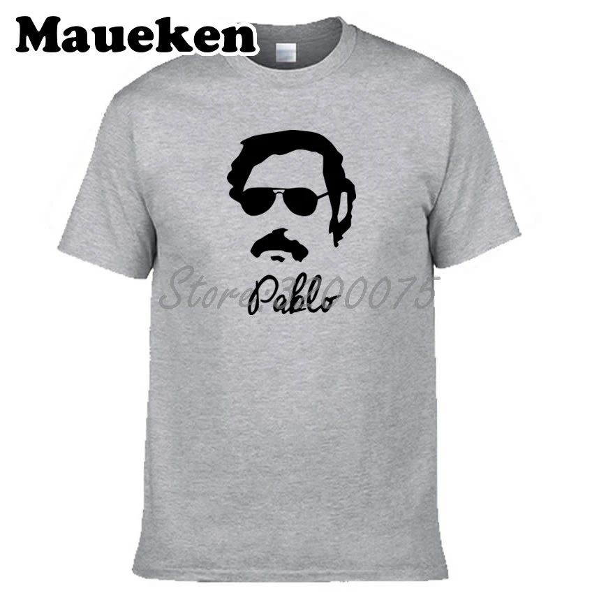 Мужская футболка мужские солнцезащитные очки Pablo Escobar футболки с коротким