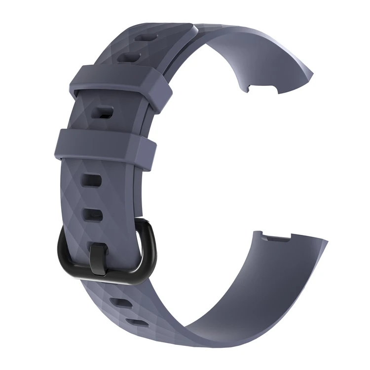 Силиконовый ремешок для часов для Fitbit Charge 3 фитнес-трекер Smartwatch замена спортивный ремешок на запястье - Цвет: Grey