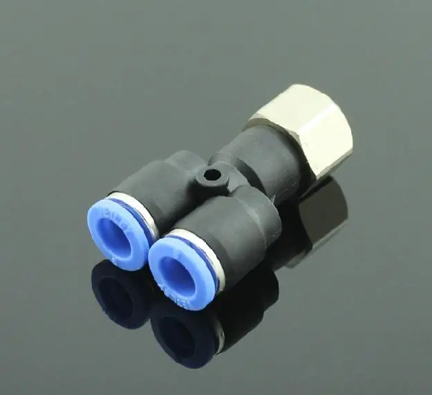 2 шт. композитный Y-разъем вставной фитинг для трубы OD 5/16 X NPT 1/8 1/4 3/8 боковая