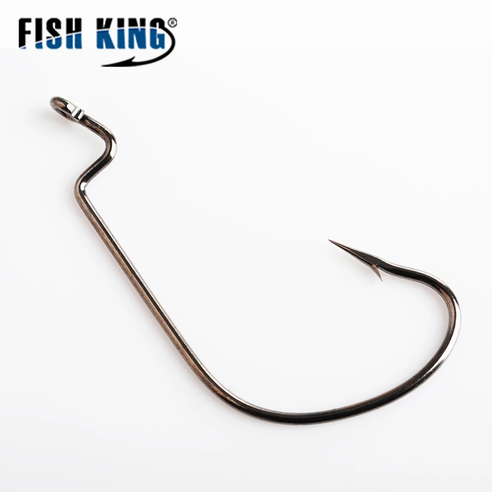 FISHKING 1 упаковка рыболовные Крючки кривошипно офсетные крюк прикормом мягкую