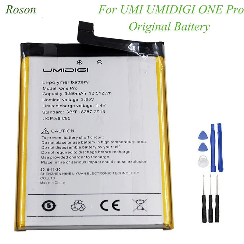 Аккумулятор Roson для Umi Umidigi One Pro сменная батарея 3250 мАч аксессуары аккумуляторы +