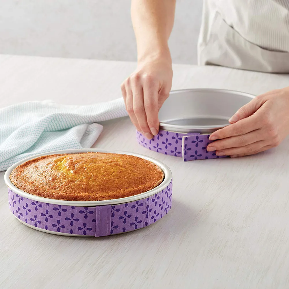 

Baking Sheet Protect Banding Cloth Pasty Tool Easy Clean Cake Pan Strips Bake Even Strip Belt Moist Level Cake Tools #50g