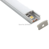 10 x 1m setslot u type surface mounted aluminium channel for led strip u size led aluminum profile for wall or ceiling lamps