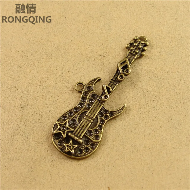 RONGQING 40 шт./упак. DIY музыкальный Шарм для изготовления ювелирных изделий