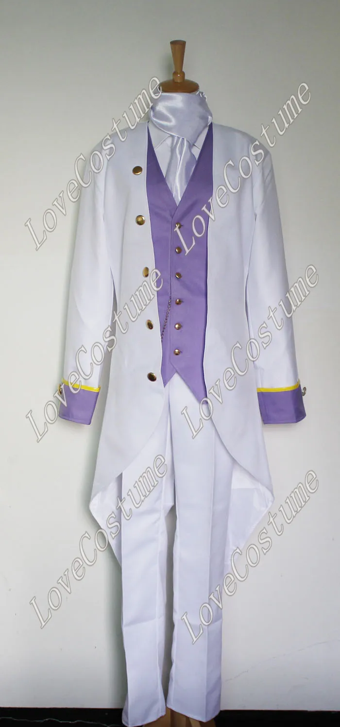 Костюм для косплея черного Батлера белого Анжелы ясеня Landers |