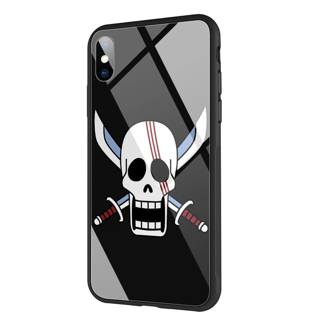 YIMAOC один Шанкс чехол из закаленного стекла для iPhone 11 Pro XS MAX XR X 8 7 6 6S Plus - Цвет: TG9