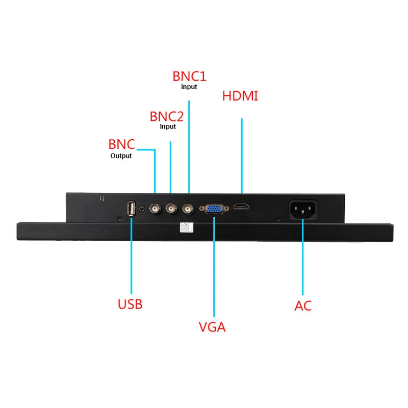Eyoyo 15 inch HD Resistive Touch Screen Industrial Monitor 1024*768 15&quot TFT LCD CCTV with HDMl VGA BNC Interface | Безопасность и
