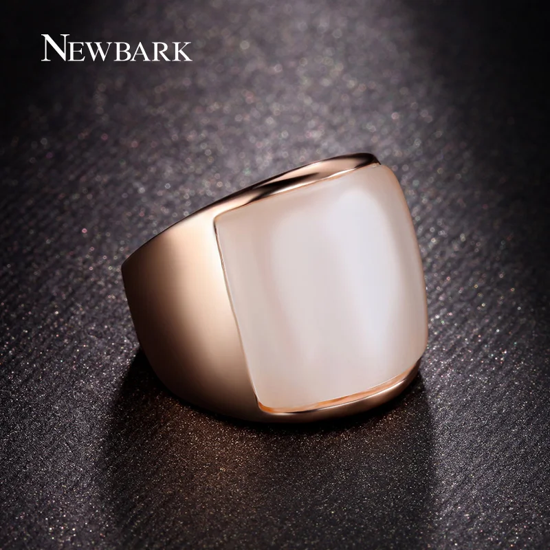 Newbark любителей палец кольцо подарок Синтетический Опал Камень удачи ювелирные