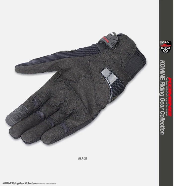 KOMINE GK 163 3D защиты сетки мотоциклетные Перчатки дышащая Сенсорный экран