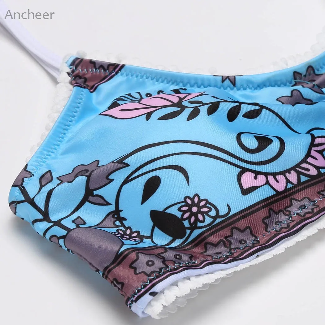 Новинка 2017 женский сексуальный комплект бикини с пуш апом из двух предметов