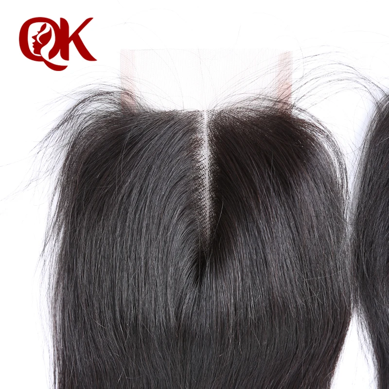 QueenKing волосы бразильские кружева Закрытие шелкипрямые remy волосы 3," x 4" Французский Кружева 10-18 дюймов натуральный цвет человеческие волосы закрытие