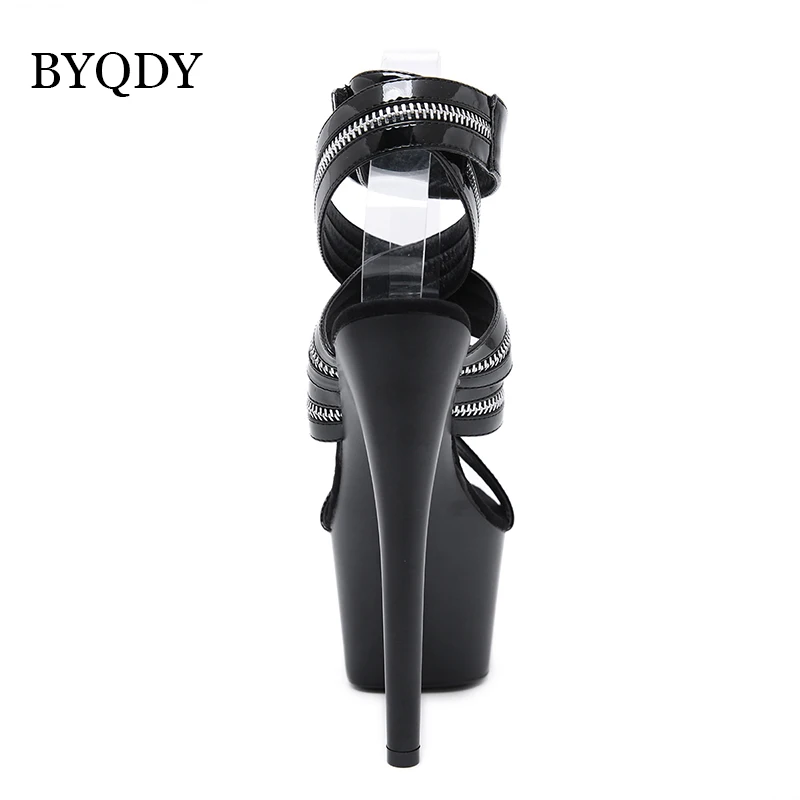 BYQDY женские босоножки на платформе летние туфли очень высоком каблуке с открытым
