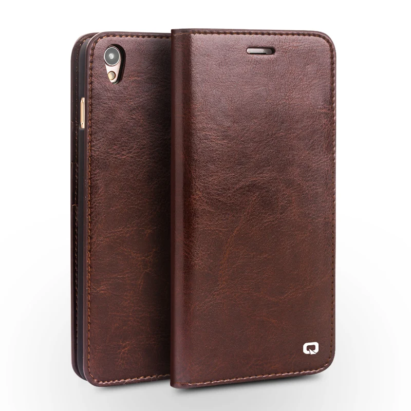 QIALINO 2016 чехол для OPPO R9 & plus Роскошный ультра тонкий флип из натуральной кожи oppo r9