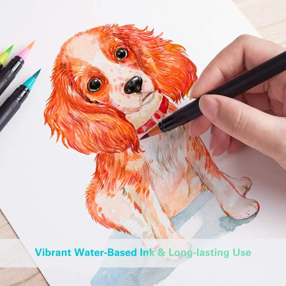 Окрашивающая щетка ручка набор красок мягкая Акварельная маркер каллиграфия