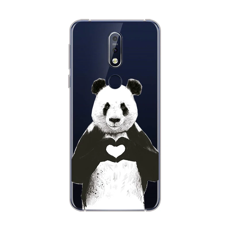 Ciciber чехол для Nokia 8 1 7 6 5 3 2 Plus 9 PureView чехлы телефонов X7 X6 X5 X3 Мягкий TPU Pandas |