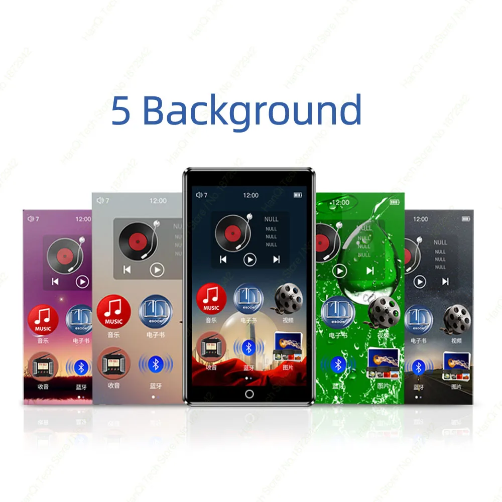 Ruidu H1 полный сенсорный экран MP3-плеер Bluetooth 8 Гб музыкальный плеер со встроенным динамиком поддержка fm-радио Запись видео электронная книга