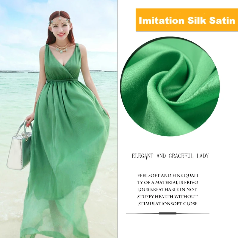 Креп атласная ткань из искусственного шелка 150*100 см Дамаск Снежный шелк