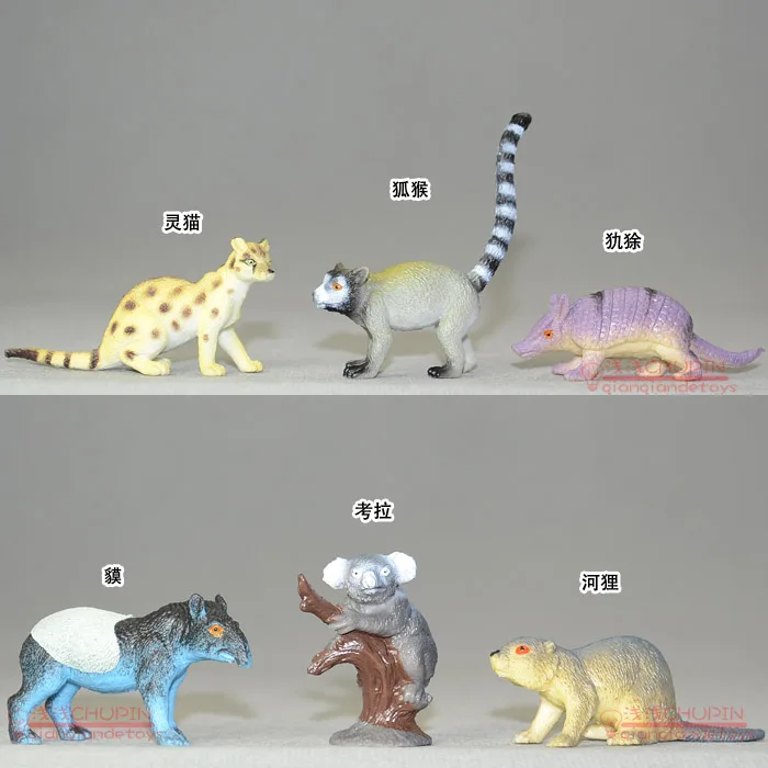 Изысканная маленькая игрушка lemur Civet Armadillo бронированная крыса модель животного с