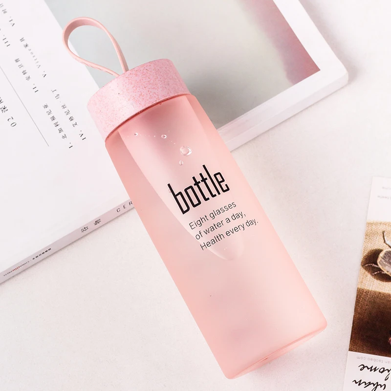 Drinkfles прямая Питьевая короткая пластиковая Спортивная бутылка для воды шейкер