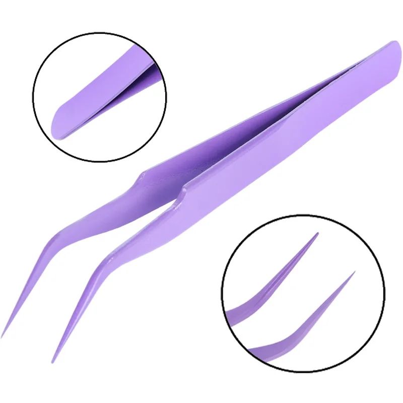 

2Pcs/ Straight Curved Tweezer Stainless Steel Nail Rhinestone Picker Sticker Nail Art Tool Manicure Accessories