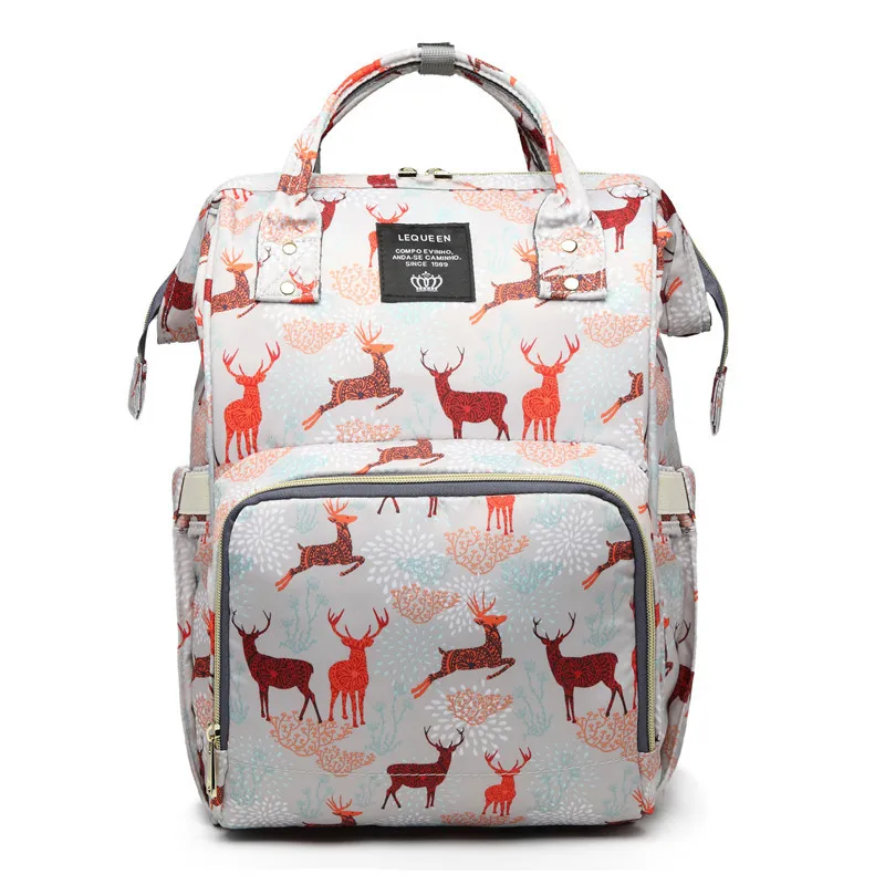 Luxury Designer Brand Women Backpack Bags for Ladies Large Oxford Waterproof Rucksack Mom Travel Backbag Pink Babysitter bags
