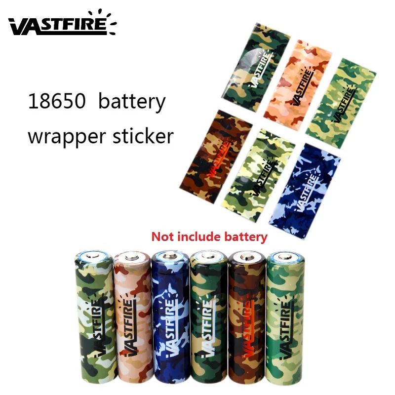 Vastfire 10 шт./лот камуфляжный чехол с аккумулятором 18650 защитный для аккумулятора