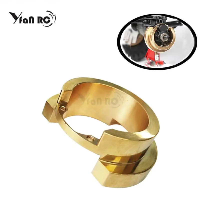 

Free shoping 2pcs 1:10 RC Car Crawler Simulation Alloy Metal Copper Counterweight Steering Block for TRX-4 trx4