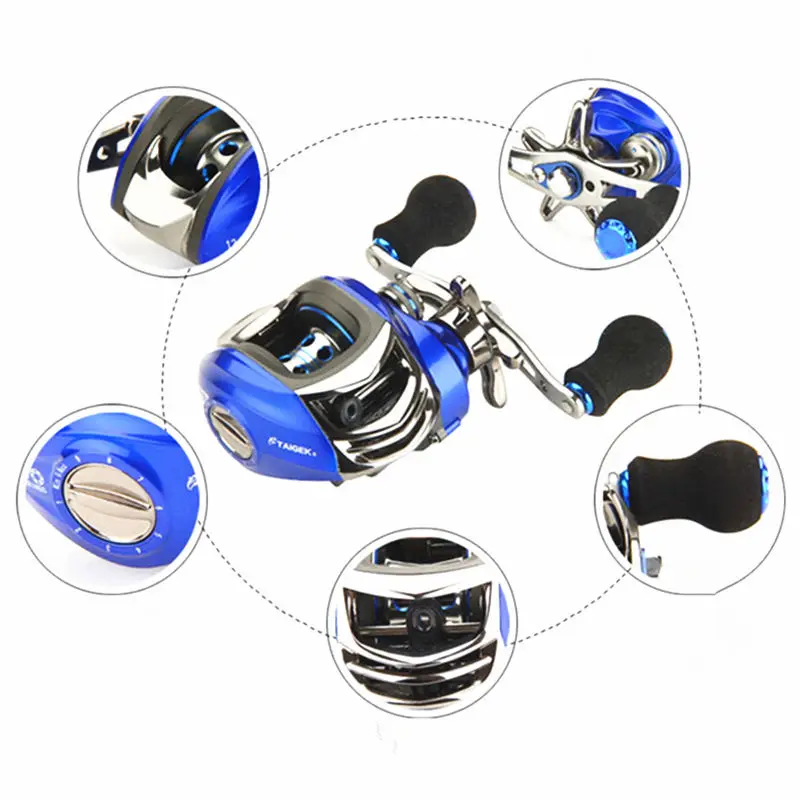 Высокоскоростная Рыболовная катушка для приманки рыболовная 13 + 1 с шариковыми