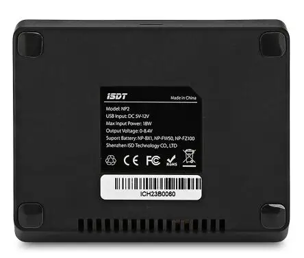 ISDT NP2 18 Вт DC Двухканальное зарядное устройство с ЖК-дисплеем IPS USB Type-C входное