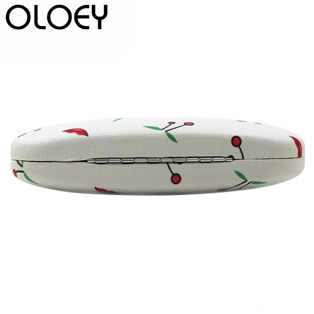 OLOEY 2018 цветочные солнцезащитные очки коробка кожа милые Чехол Студенческая