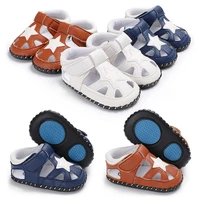 2019 summer baby boys sandals soft anti skid bottom kids baby sandals breathable pu star design children sandals shoes