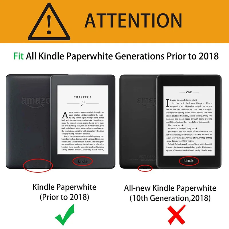 Смарт чехол BOZHUORUI для Amazon Kindle Paperwhite 7 го поколения электронных книг 2012/2013/2015/2016/2017
