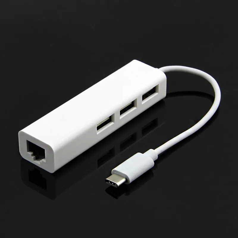 CARPRIE usb 3.1 Type C USB to RJ45 Ethernet LAN адаптер с 3 портовыми концентраторами для удобства